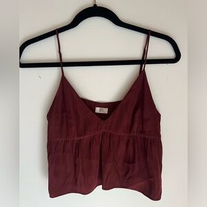 Aritzia Little Moon Lover camisole top in satin